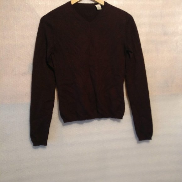 Chocolate brown cashmere sweater 100% cashmere size small - Picture 2 of 7